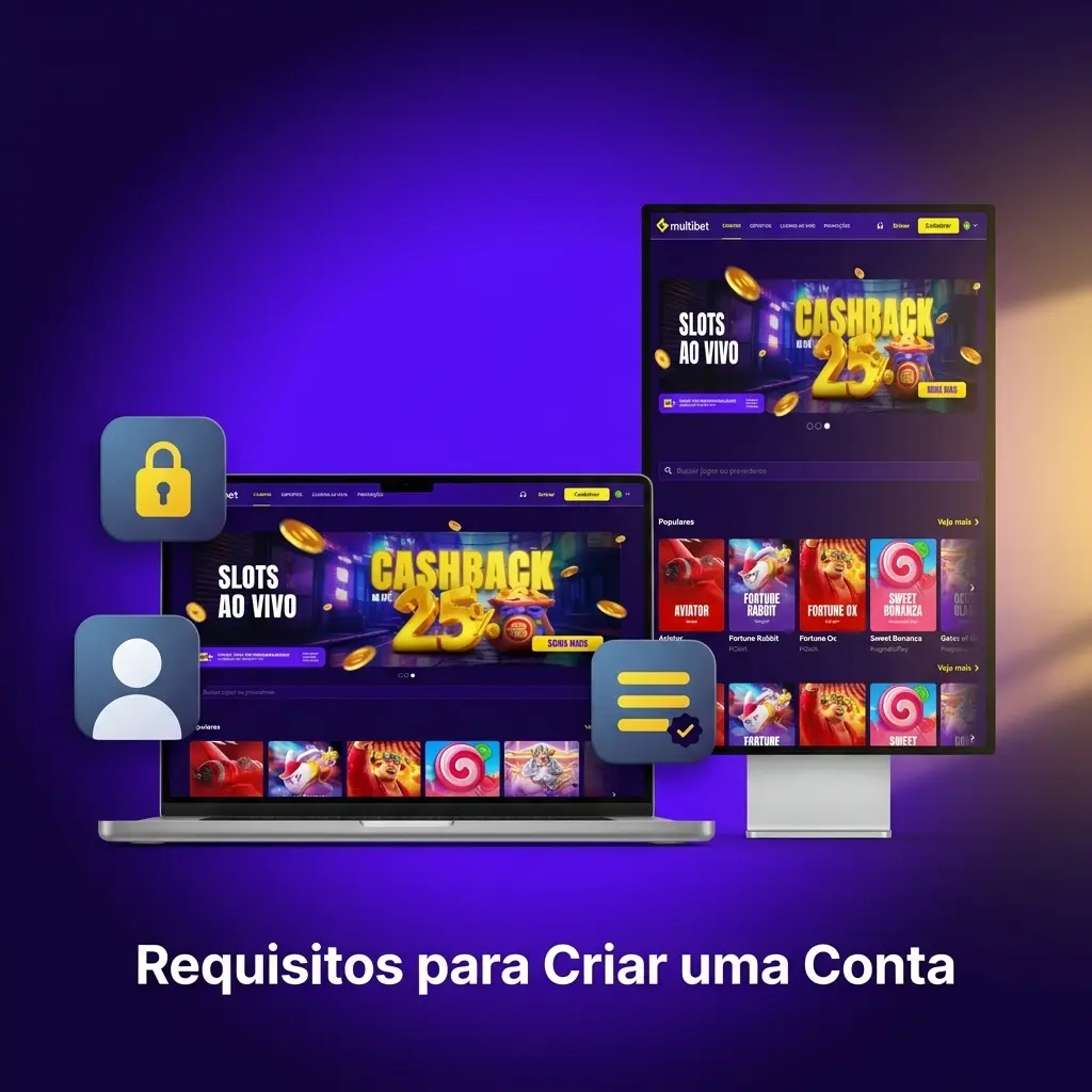 Requisitos para criar conta na Multibet: idade mínima 18 anos, documentos válidos e residência no Brasil.