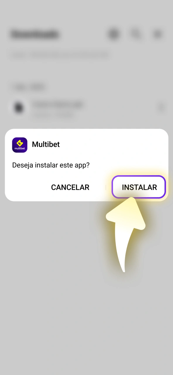 Aprenda a instalar o arquivo APK da Multibet no seu dispositivo móvel.
