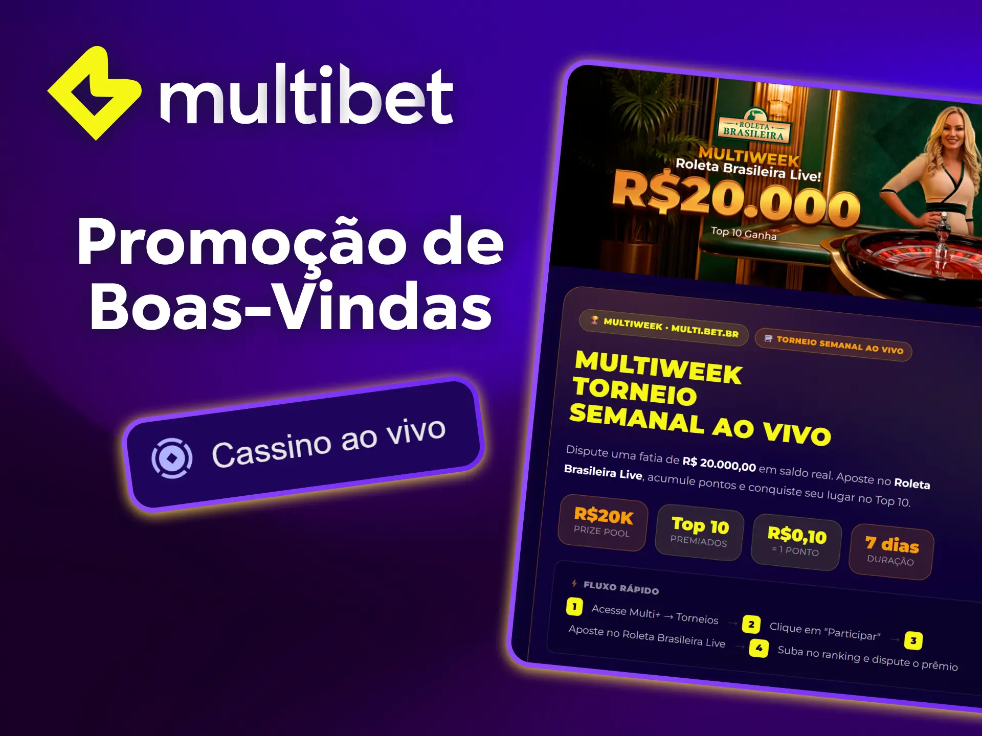 Descubra as promoções exclusivas para o cassino ao vivo da Multibet.